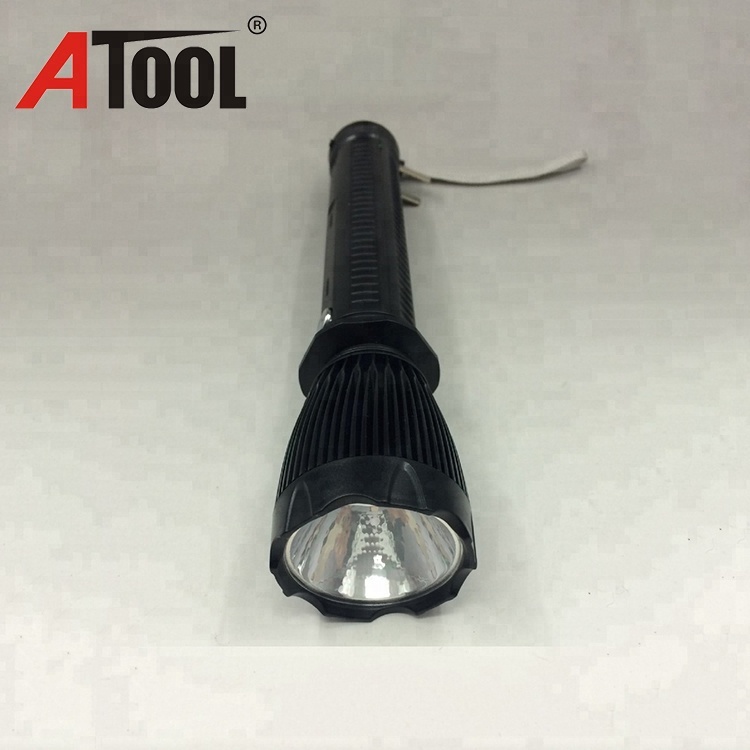 Hot selling good quality plastic 4v long distance led rechargeable torch