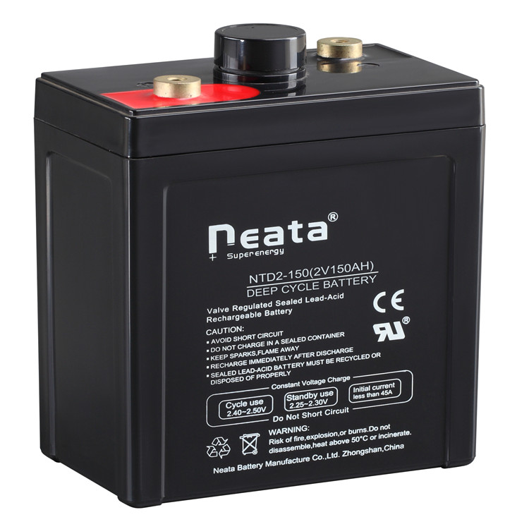 Neata 2v150ah sealed maintenance free rechargeable lead acid battery