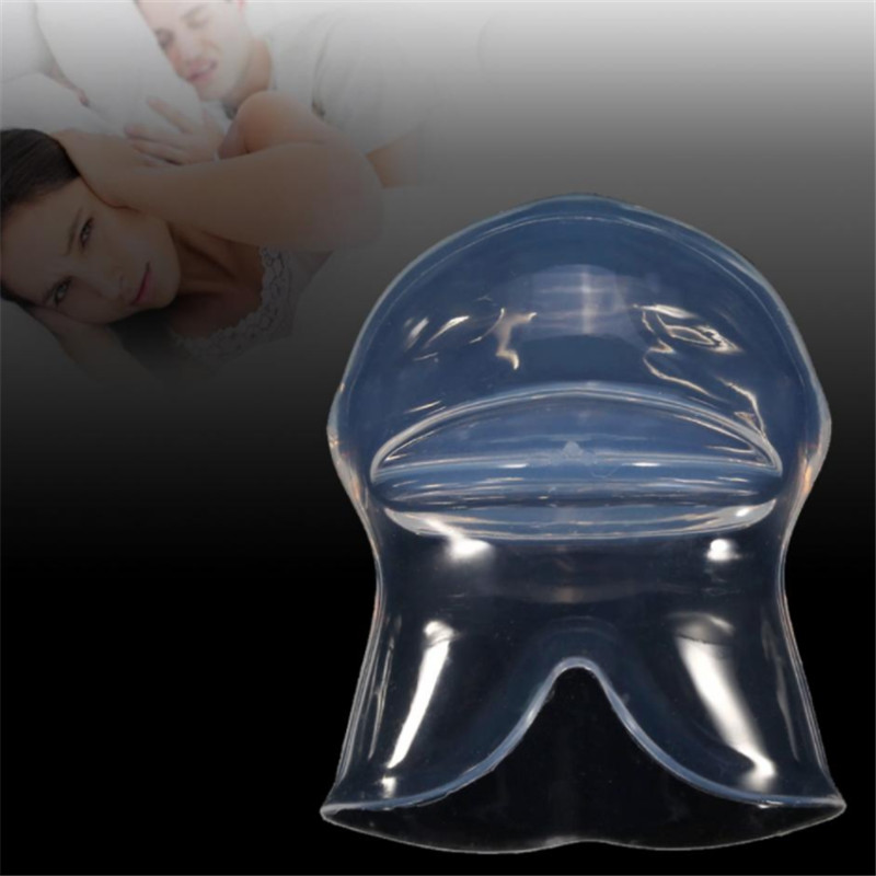 Silicone Transparent Anti Snoring Device Tongue Sleep Aid Easy Sleep Best Health Care