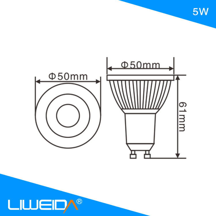 2019 popular 15 watt gu10 led lamp led diameter 60mm gu10,CE RoHS Gu10 led 5W