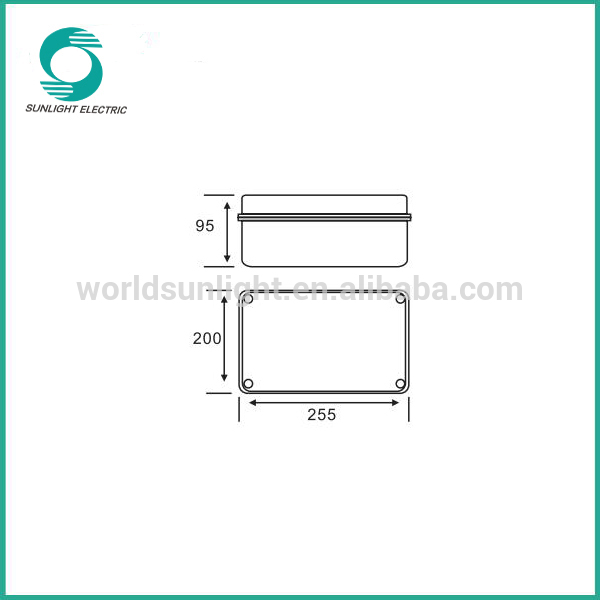 XL-NT 240*190*90 ABS electrical fireproof dustproof junction box