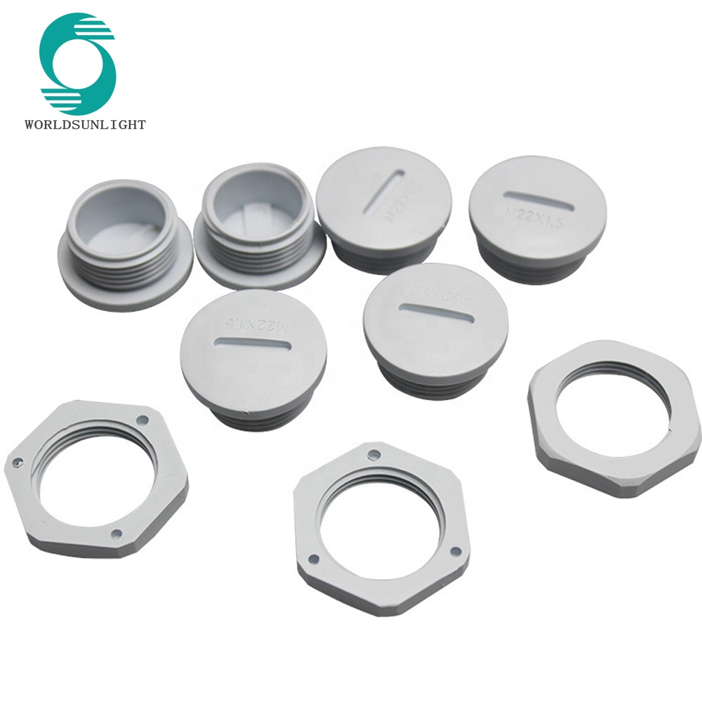 M25*1.5-T High Quality Plastic white cable gland size mold stop Cable Gland Screw Plug