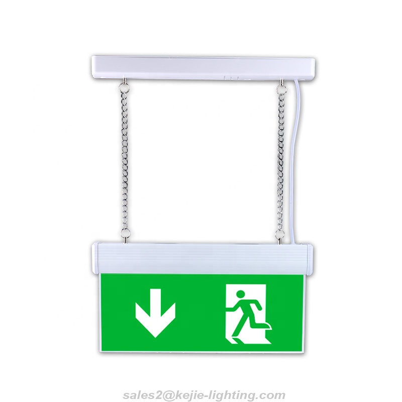 2019 Kejie ceiling mounted led emergency light with exit sign blade