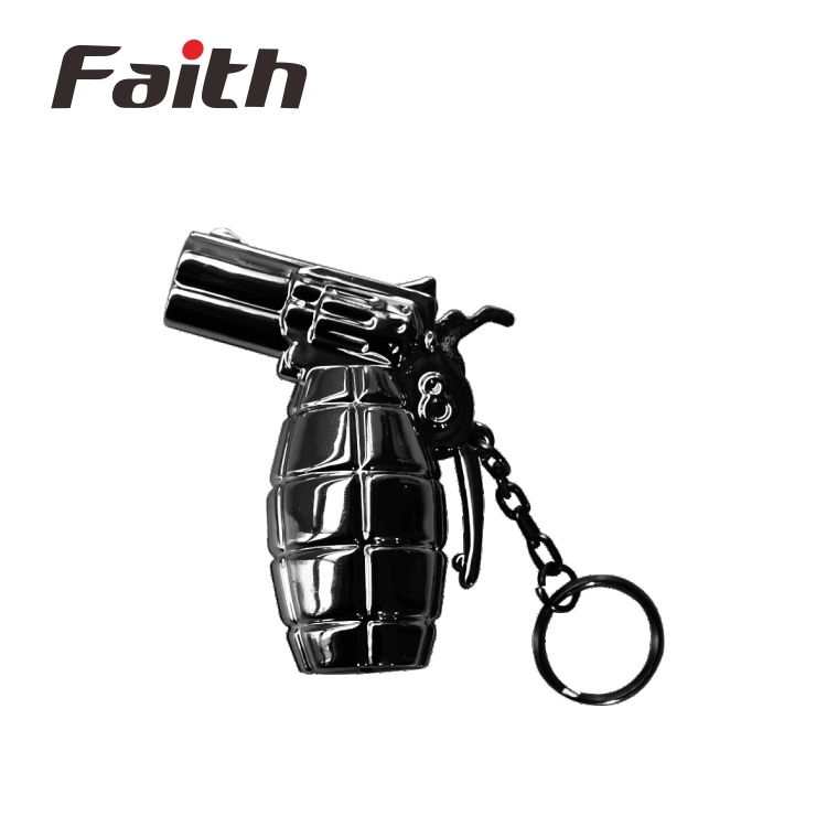 New Promotional Children Toy Plastic LED Hand Gun Keychain with Light and Sound