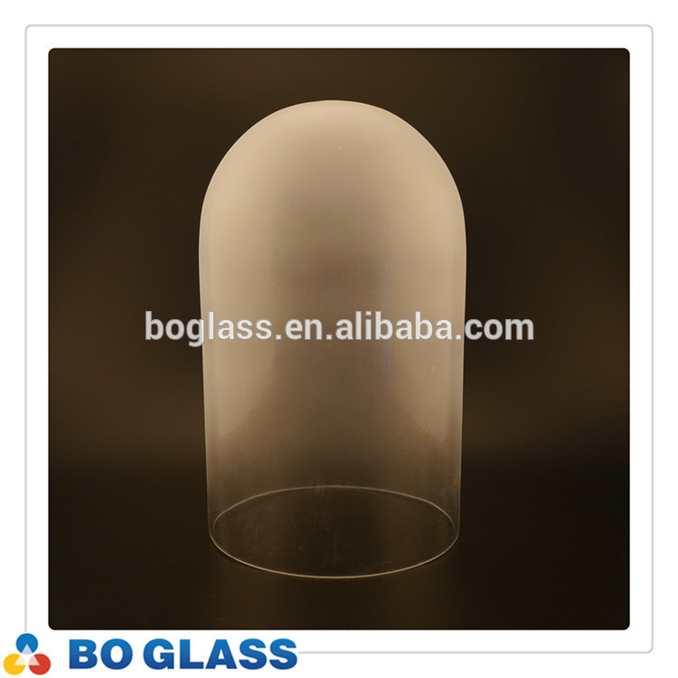 cylingrical glass shade with sandblasted in high quality