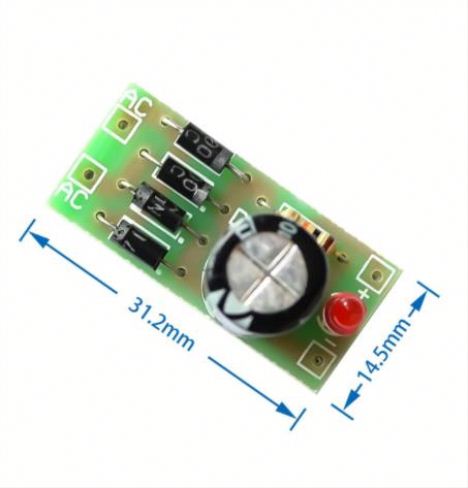 AC to DC power conversion module 1N4007 full bridge rectifier filter 12V 1A AC DC converter