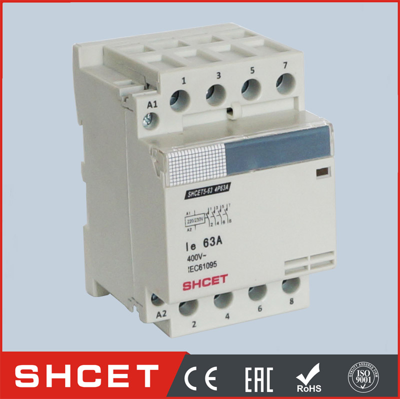 SHCET4-63 2P 32A 40A 63A modular contactor din rail contactor 220V