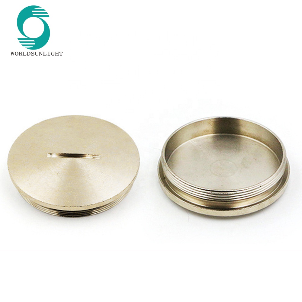 CE IP54 round metal threaded plug