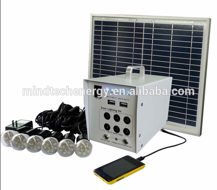 20watts solar power system kit with USB charger for villa