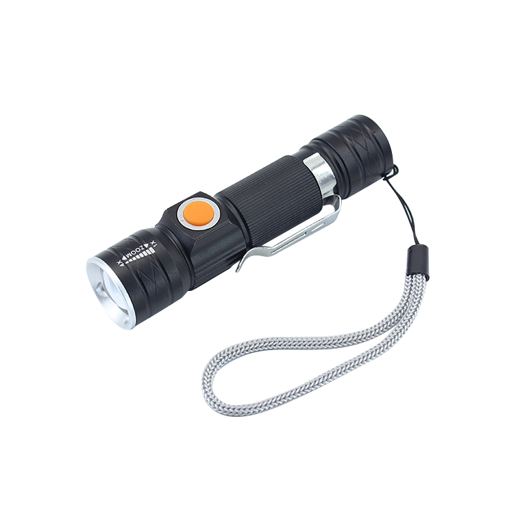 T6 aluminum pocket bright flashlight 18650 led mini usb rechargeable led torch