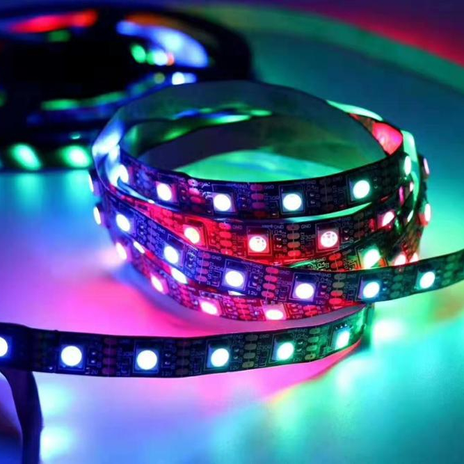 RGB Pixel Strip Light DC12V WS2815 5050 RGB Digital LED Strip 30LEDs 60LEDs