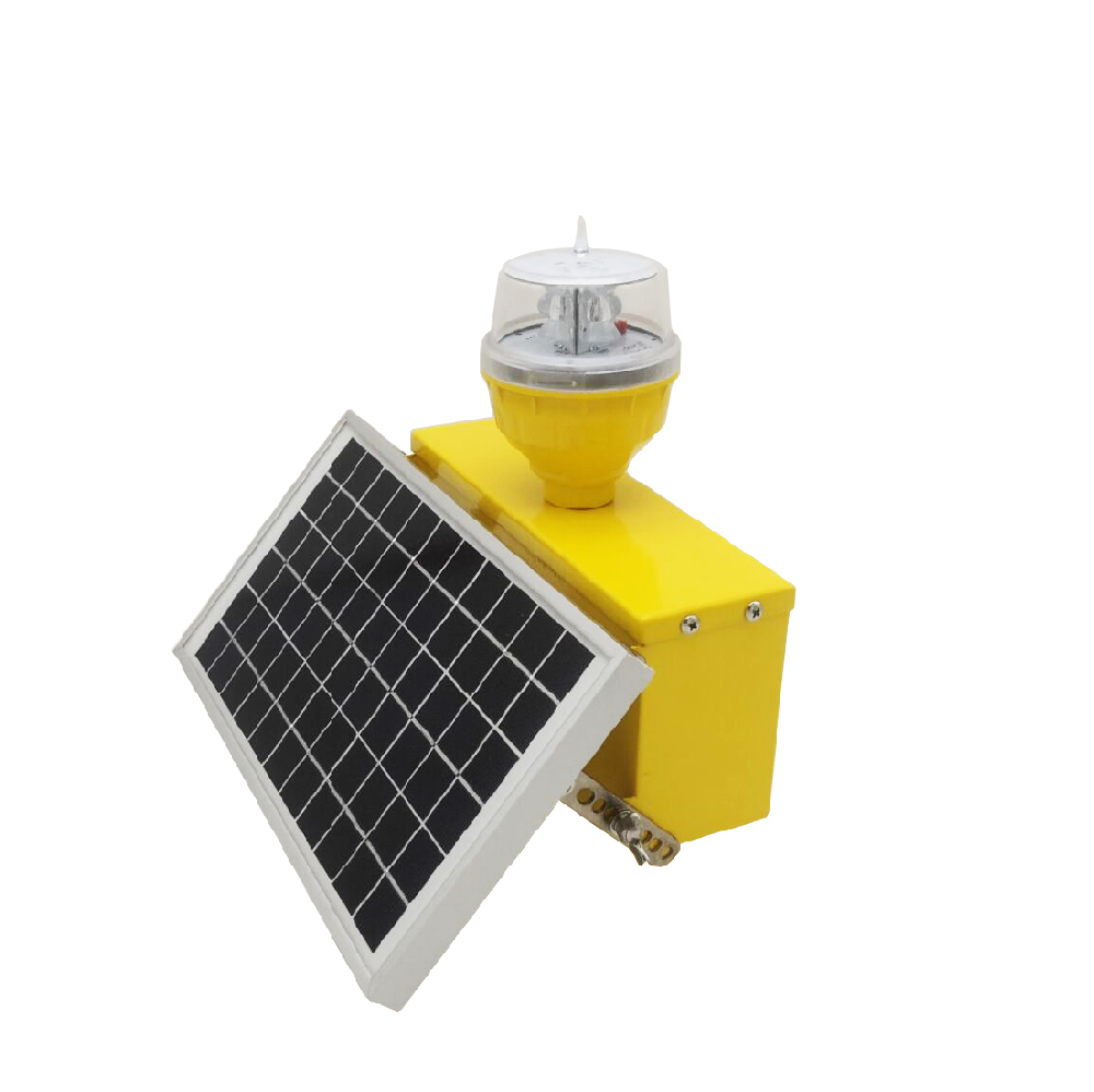 Low-intensity Solar Powered Aviation Obstruction Light System