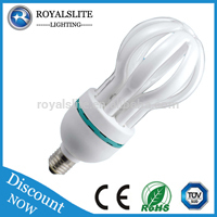 85 w 36 w 6500 k cfl spiral lotus energy saving lamp