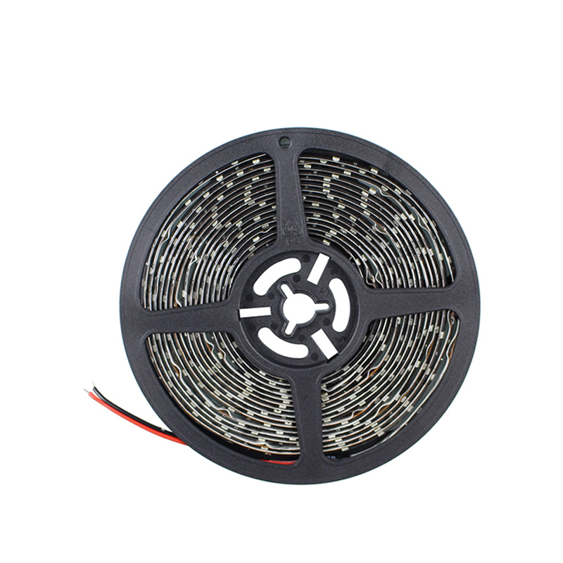 Black PCB LED Strip 5050 DC12V IP65 Waterproof 60LED/m 5m/lot Flexible LED tape ribbon Light with DC12V 2A 24W Power Adapter