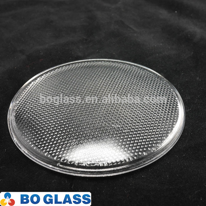 Manufacture Pressed Glass Lens Light Cover