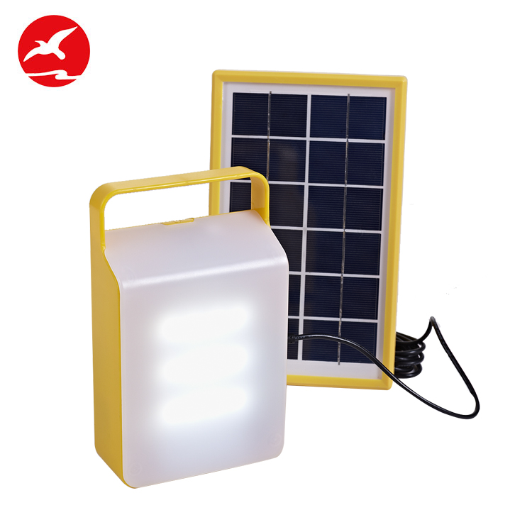 Portable small mini rechargeable home lighting solar system for charging