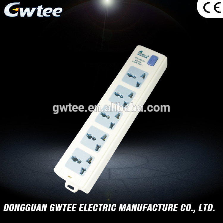 New arrival custom made 220-250V 10A pivot power strip