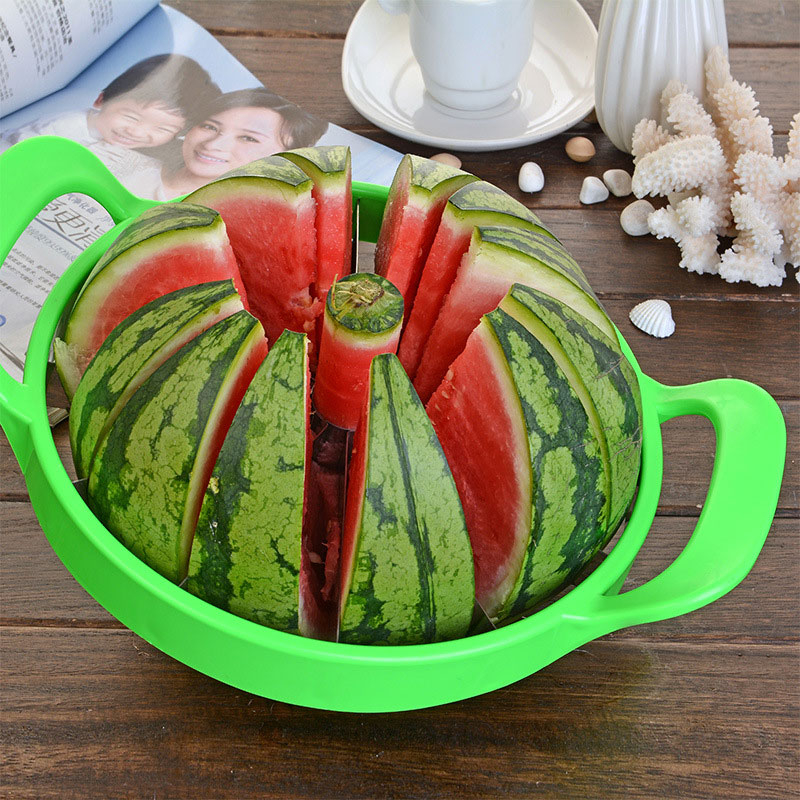 Summer Stainless Steel Watermelon Sliced cutter knife fruit Slicer Salad Making tools