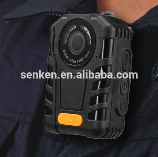 Senken IP65 waterproof strong battery military grade infrared night version body worn police camera recorder