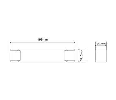 Led emergency power supply for emergency lights