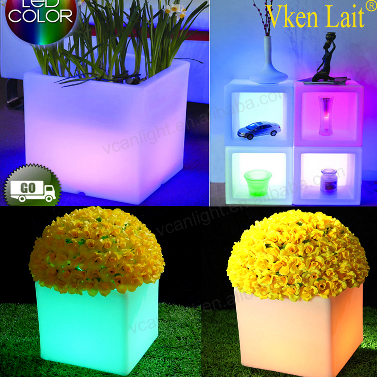 glowing illuminated light bulb large plastic storage boxes for garden