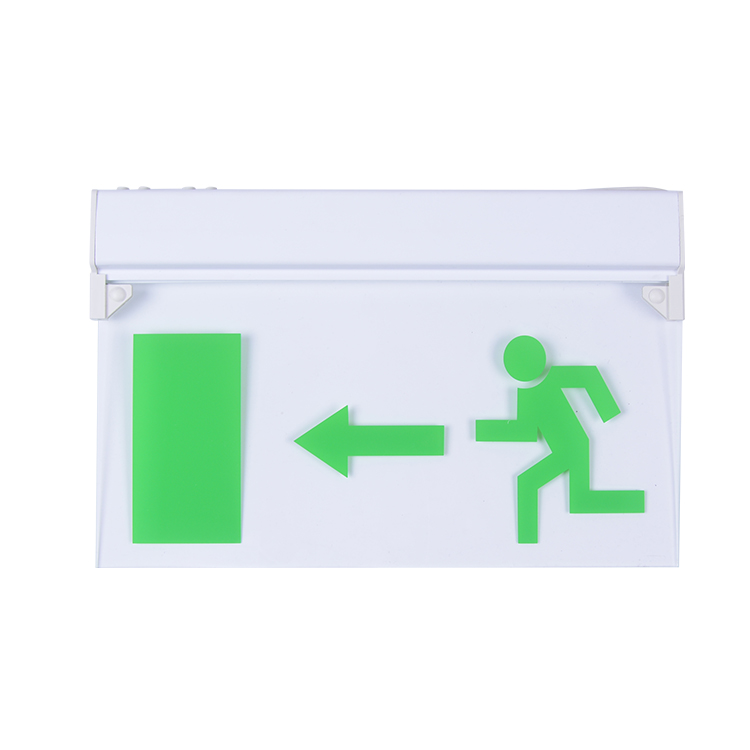 2018 Led Exit Sign Light running man exit signemergency light With Battery Backup NEW