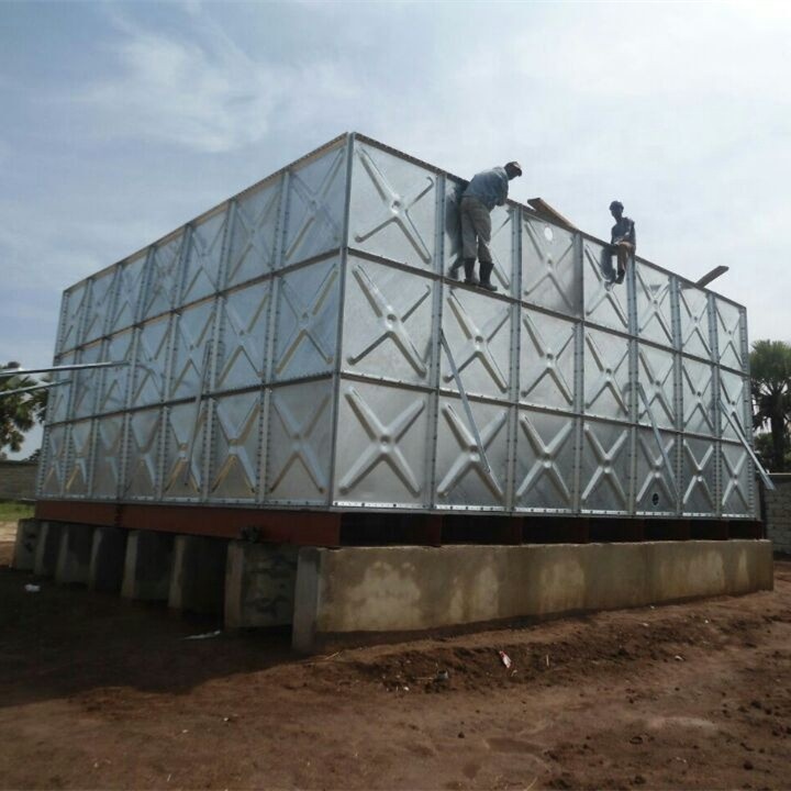 100m3 galvanized large water tank water storage tank