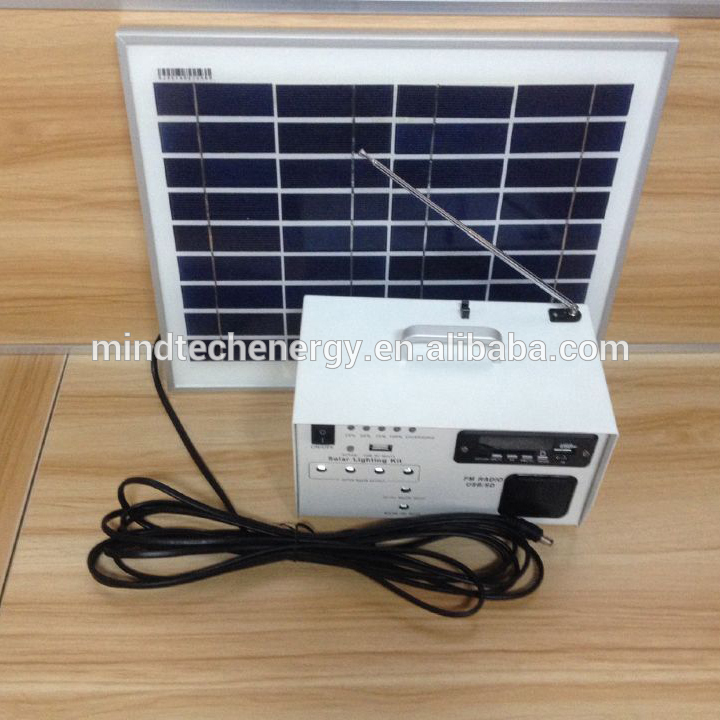 2018 Hot sale portable home lighting solar product 1W 3W 10W 20W 30W 40W 50W with solar radio/solar fan