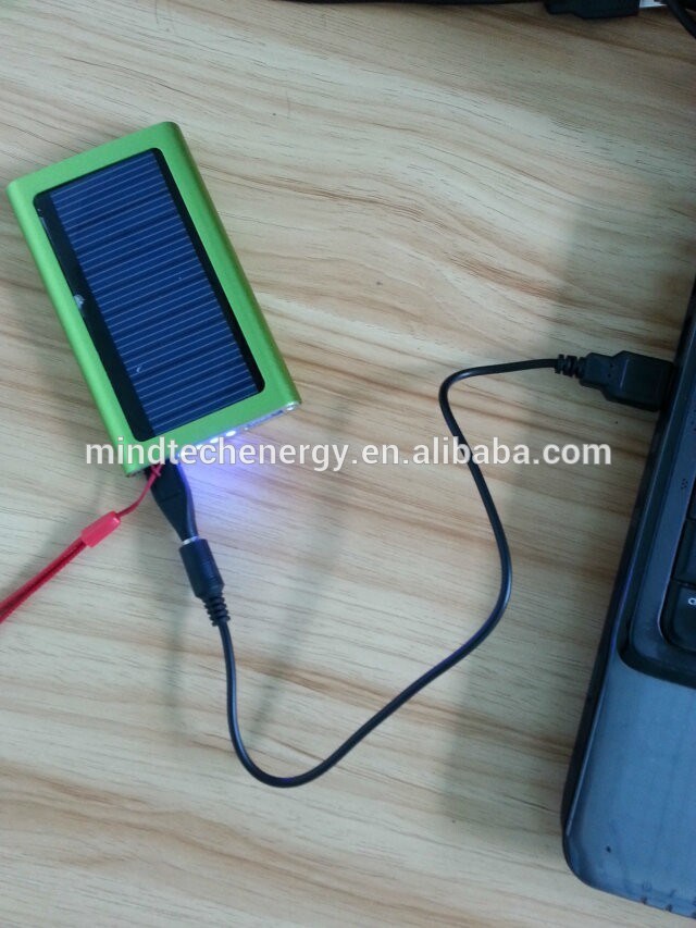 Smart universal waterproof solar power bank with led torch