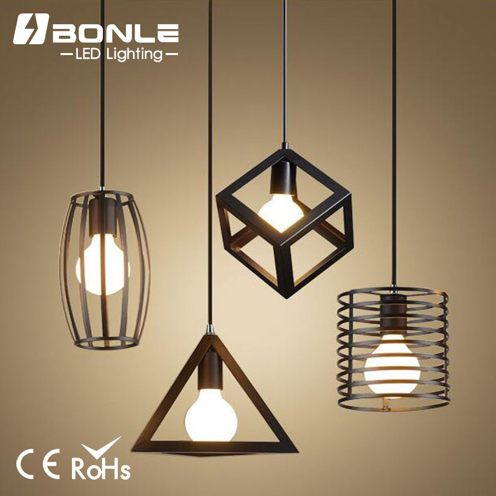 wrought iron simple modern pendant lamp and dinning room light cafe lamp