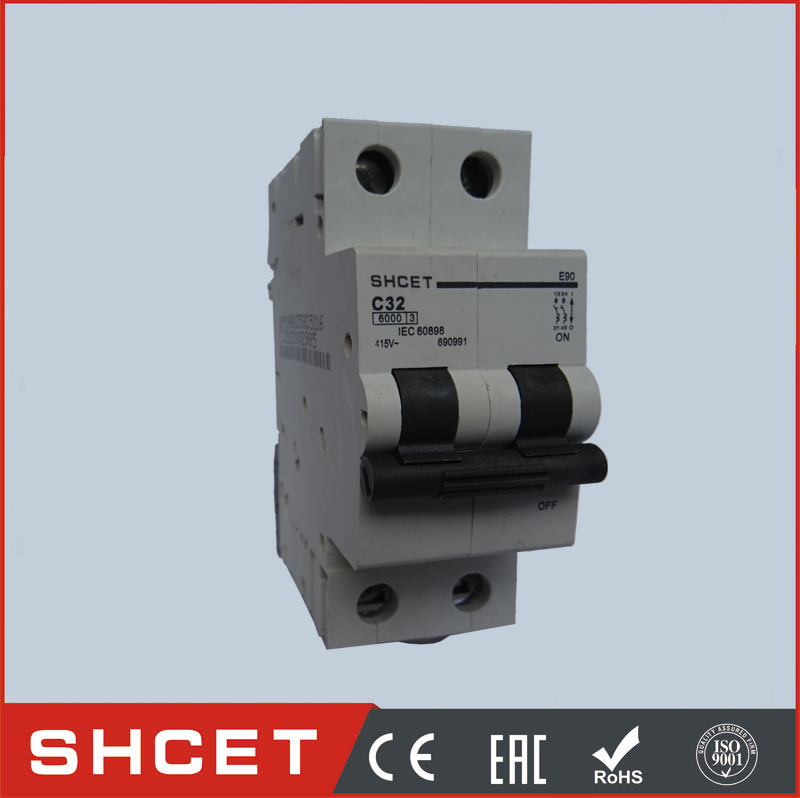 E90 NEW 2P 16A 32A 63A single phase mcb circuit breaker