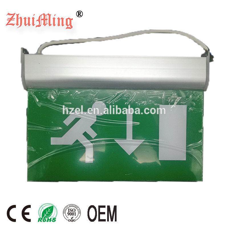 hanging type led exit sign board emergency lamp