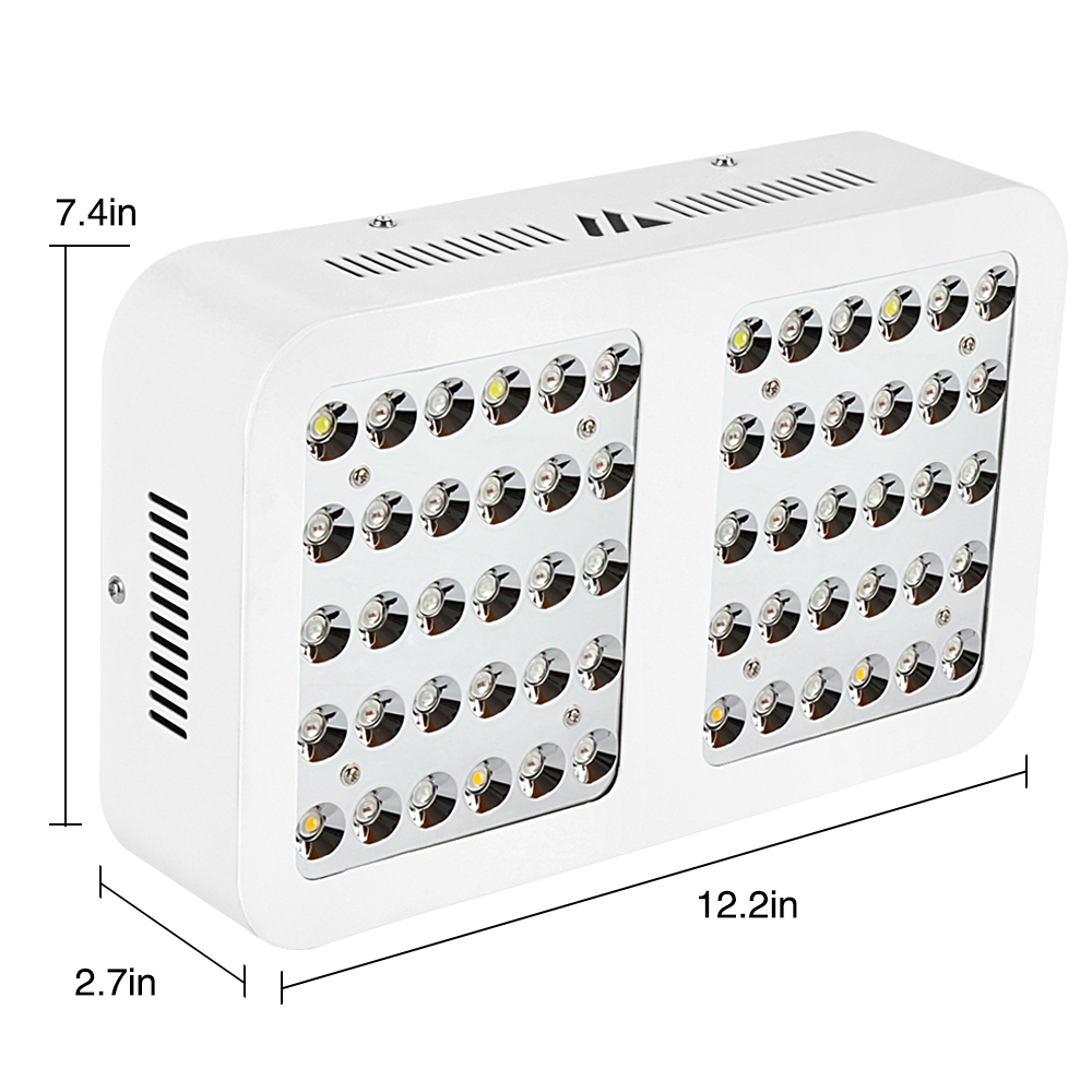 2019 New Adjustable Walvelength Full Spectrum Growth  Double Switches Bloom 600W LED Grow Light for Indoor Garden