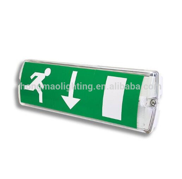 2018 America Canada Standard China Trustable Supplier LED Emergency Two Spots Exit Sign