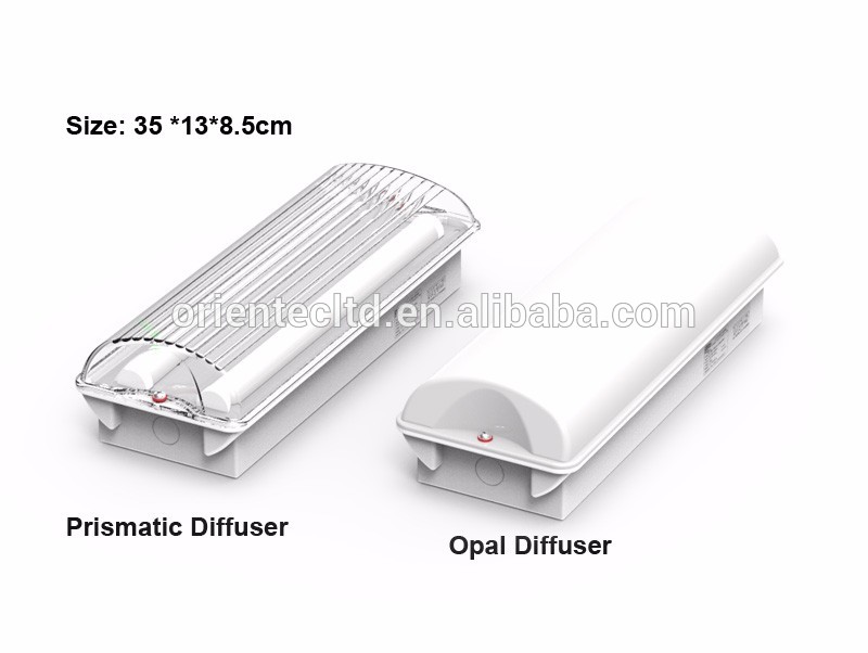 OT-HLB-60EMC BS5266 IEC60598-2-22 complaint 60 LED SMD ip65 emergency led bulkhead luminary