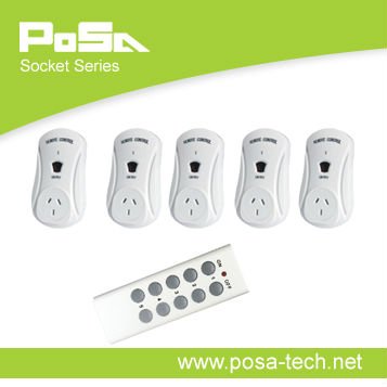 energy saving control, remote plug and socket, remote control socket (PS-SK05A-5)