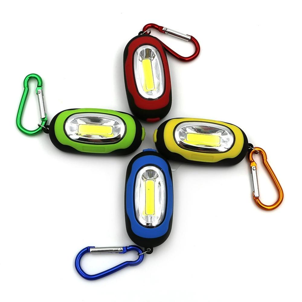 Mini COB Torch Lights Keychain Ring COB Flashlights with Emergency Lamp