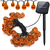 Orange Pumpkin Lights 80inches 3D Pumpkin solar LED String Light Powered by Battery LED Fairy String Lights