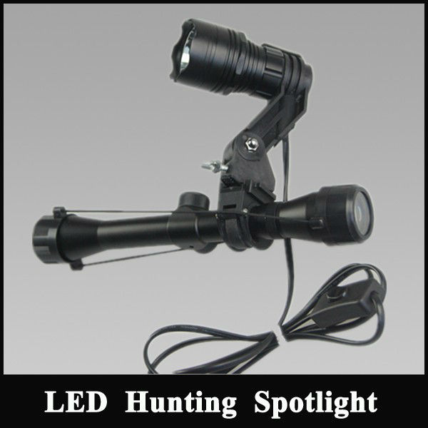 LED Scope Mounted Torch for gun,Scope Mouted Spotlight,Hunting firearm/rifle/spear explosion-proof Lamp