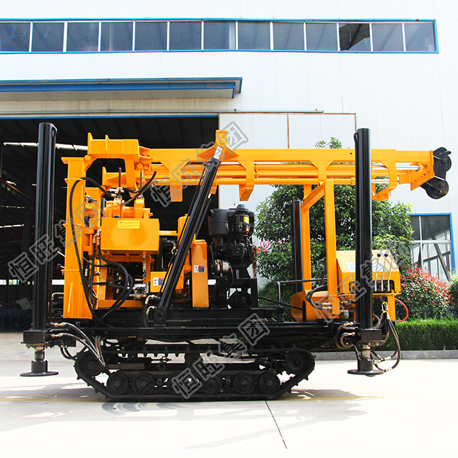Simple 200m depth water DTH borehole well drilling rig