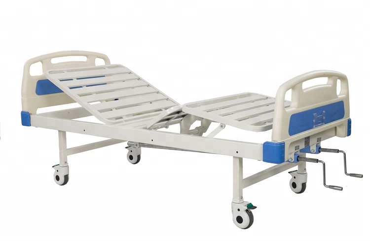 Popular ABS one crank medical bed in hospital single crank hospital flower bed