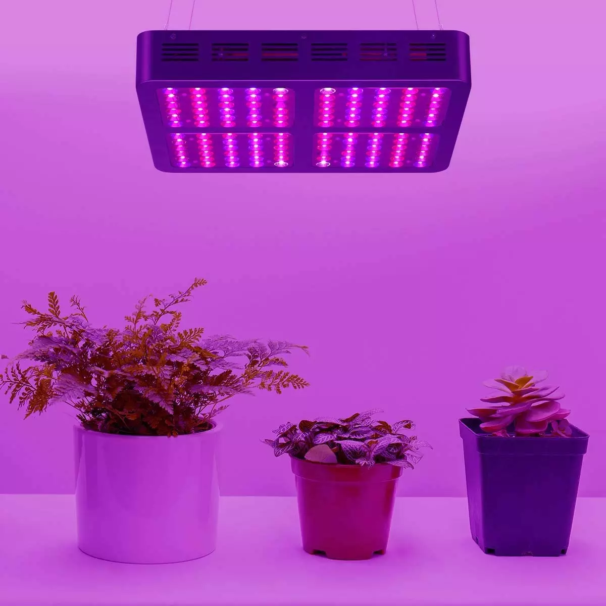Reflector 1200W LED Grow Light Panel Full Spectrum Indoor Garden Hydroponic Lamp with Growth Bloom Switches