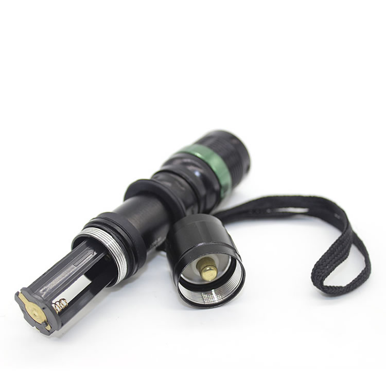 3W aluminum focus beam led flashlight with strobe function