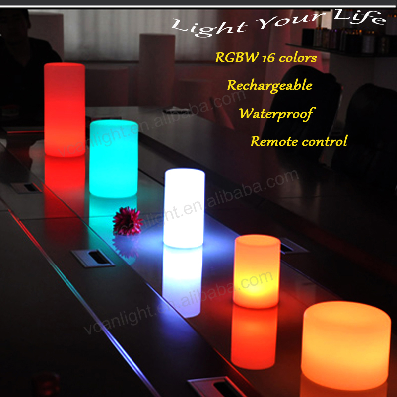 SUPER bright Rechargeable Wireless 16 colours change led cylinder Lamp