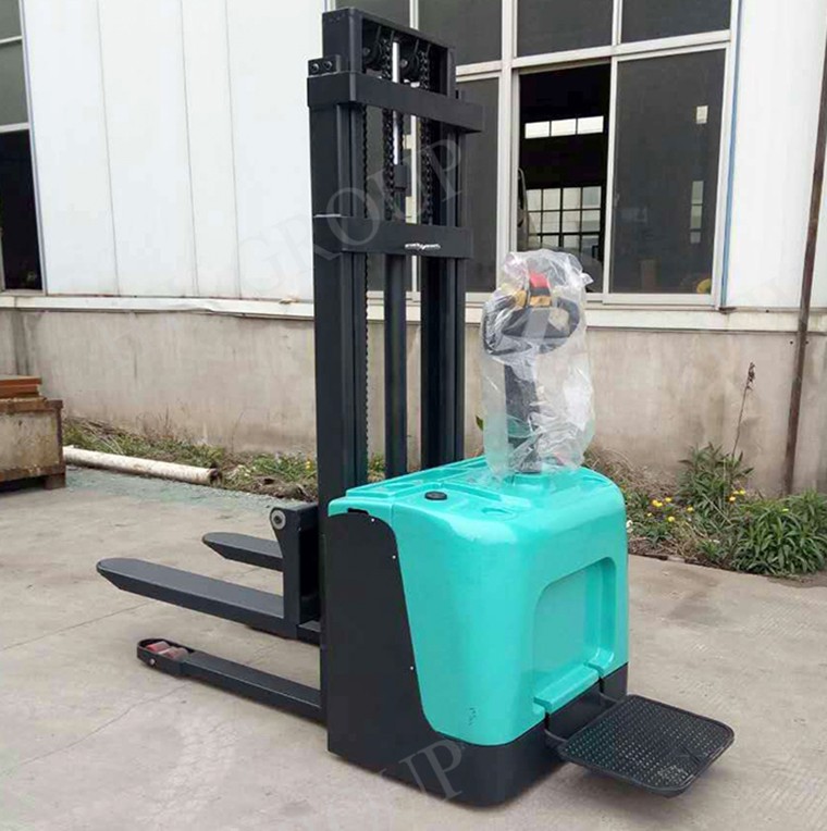 China supply 5m Lifting Battery Full Electric Pallet Stacker for sale