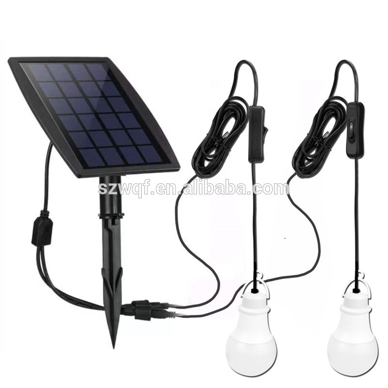 Solar Power Bulb Kit rechargeable emergency lights Outdoor Emergency Camp Tent Light