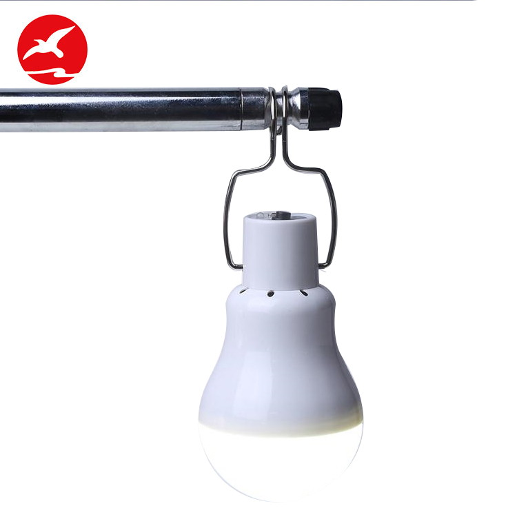 Portable garden solar energy lamp bulb with switch