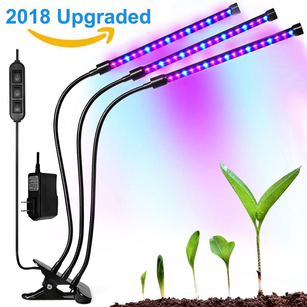 Factory 27W Triple Head 54 LEDs Plant Grow Tube Lamp for Office Indoor Greenhouse Plants
