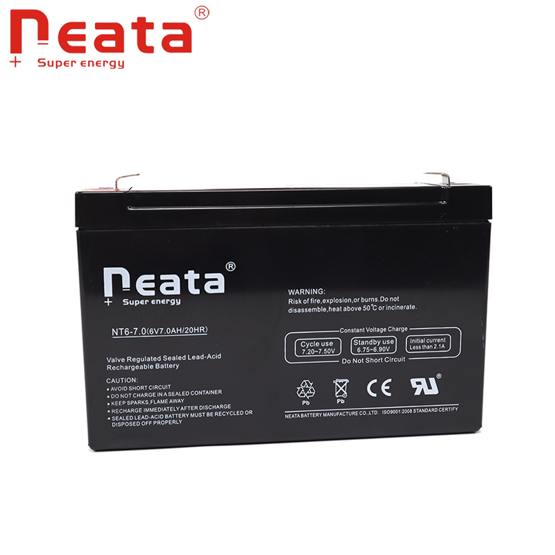 Electric scooter battery 6V7.0Ah rechargeable lead acid storage battery