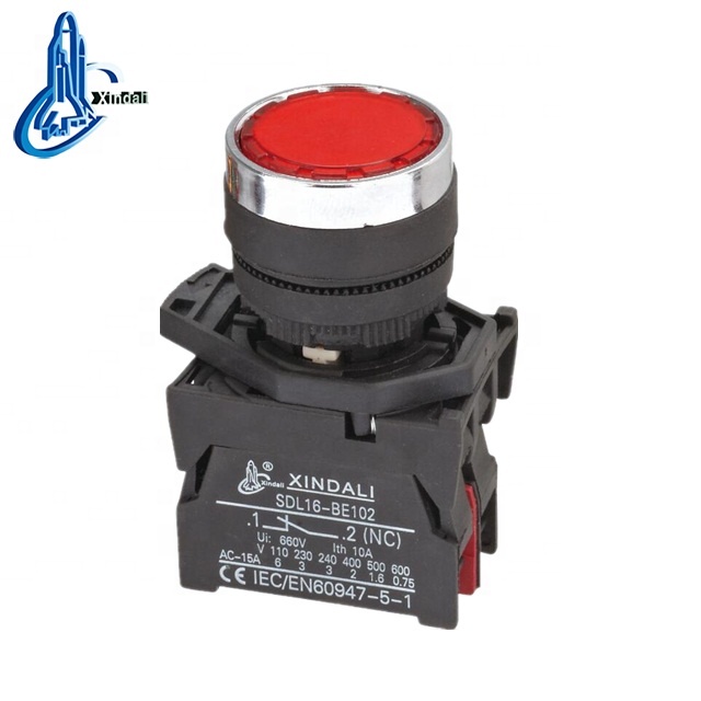 electrical direct bulb supplied LED flush push button switch 220v~240v XDL21-CWA3462